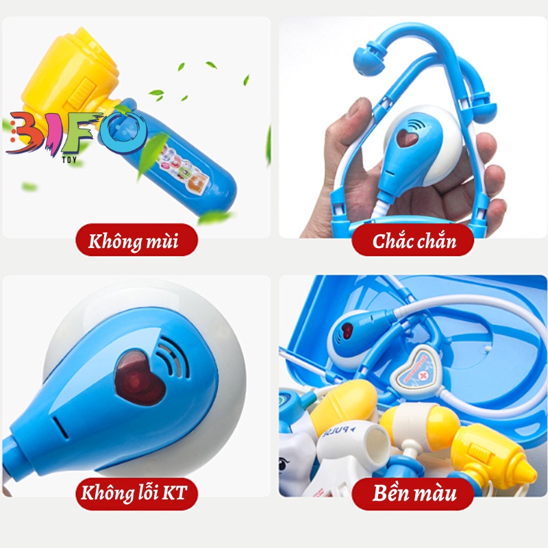 Vali bác sĩ bộ đồ chơi hướng nghiệp nhập vai quà tặng giúp bé phát triển tư duy và trí tưởng tượng