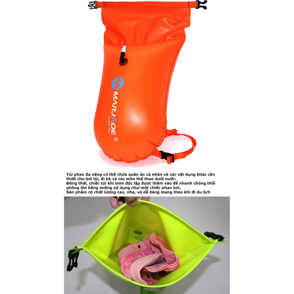 Phao Bơi Đa Năng - Phao bơi cứu sinh kiêm túi chứa đồ cho các chuyến phượt dã ngoại