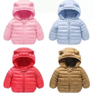 Áo phao siêu nhẹ tai gấu sz 80_120