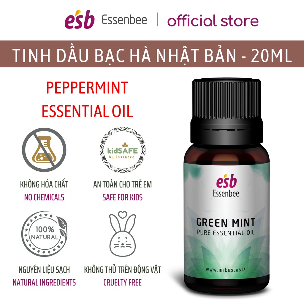 Tinh dầu Bạc Hà Nhật Bản – Essenbee – 20ml