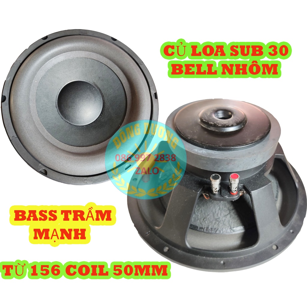 LOA SUB 3 TẤC BELL KHUNG NHÔM TỪ 156 COIL 51 - GIÁ 1 CHIẾC - LOA SUB RỜI