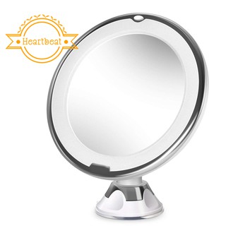 Gương trang điểm phóng to 10 lần có đèn LED trắng