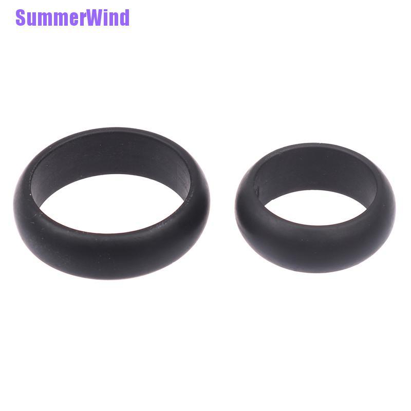 Nhẫn Đính Hôn Bằng Cao Su Màu Đen Họa Tiết Hoạt Hình