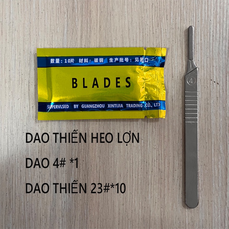 Dao mổ y tế thiến heo số 4 Dao thiến heo, lợn Cán dao mổ số 4 Lưỡi dao mổ số 23