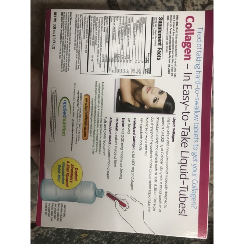 [date 8/2024]COLLAGEN LIQUID dạng nước hộp 30 ống