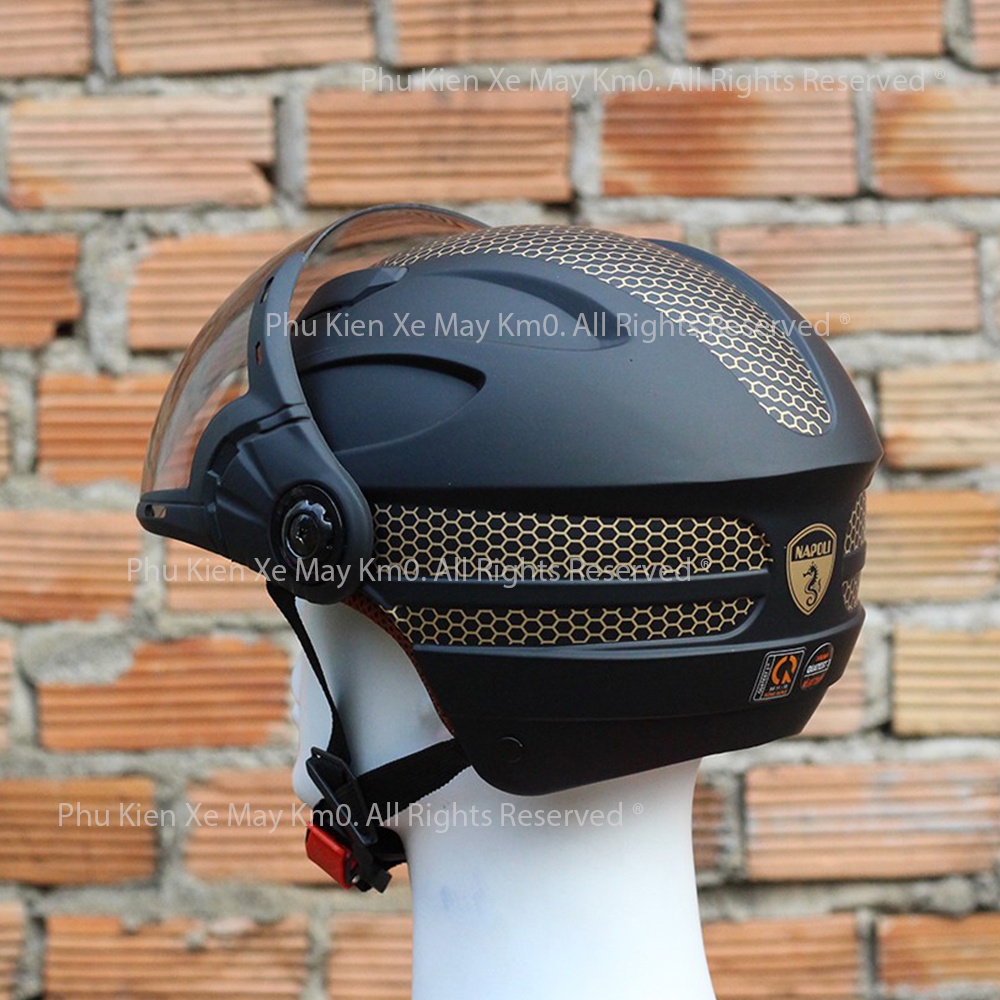 Mũ Bảo Hiểm Napoli N108K Có Kính | Size Lớn