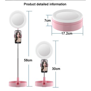 ĐÈN livestream G3 đèn led kèm gương trang điểm GẤP GỌN