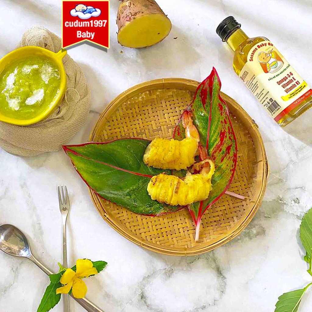 Dầu mè đen, hạnh nhân, óc chó, sachi ,hạt chia, hạnh nhân  cho bé ăn dặm từ 6 tháng tuổi- Cs Baby