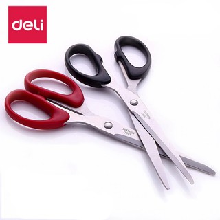 Kéo Văn Phòng Deli 6009 180mm Lưỡi Thép Sắc Bén Chính Hãng