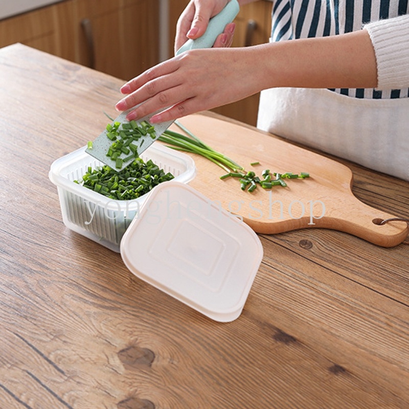 Hộp đựng rau củ quả có nắp đậy tiện lợi