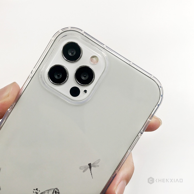 Ốp Điện Thoại Họa Tiết Hoa Sen / Cây Tre Cho iPhone 13 12 11 Pro Max mini 6 6S Plus 7 Plus 8 Plus SE 2020 XS Max X XR