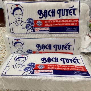 Bông gòn Bạch Tuyết Zigzag 100g