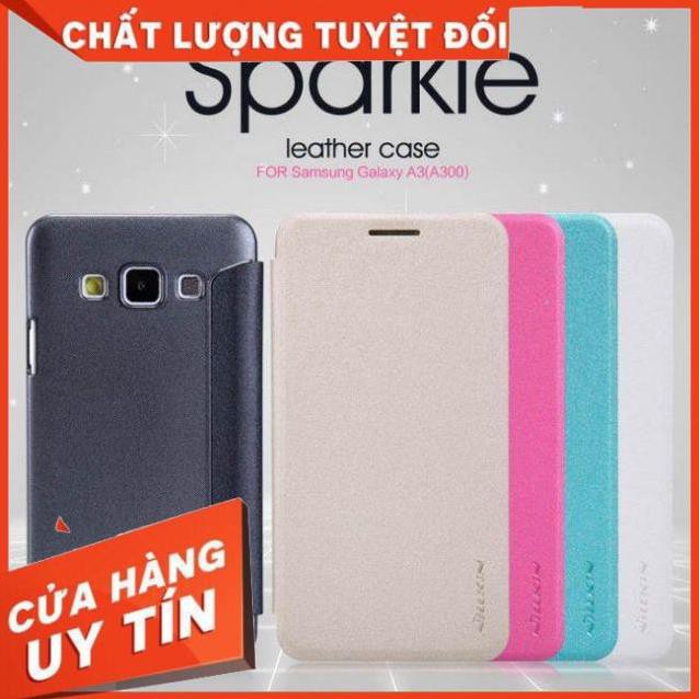Bao da Samsung A3 chính hãng Nillkin Sparkle