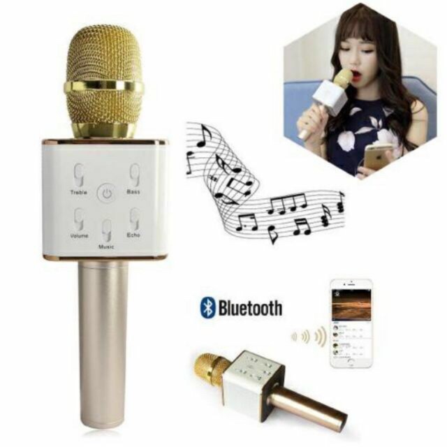 Loa Micro blutooth Q7 hát karaoke cực hay.