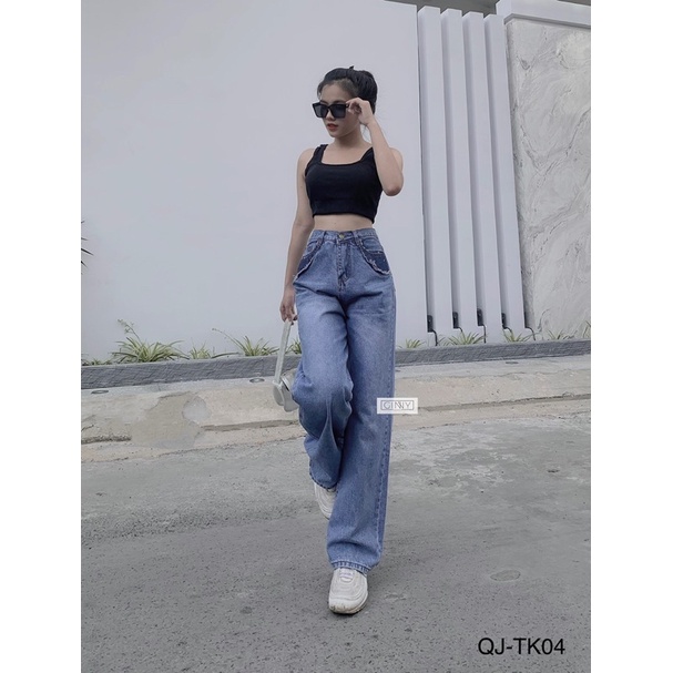 Quần Jean Ống Rộng TK-04 | phiên bản mới nhất cực trendy nhà Gin