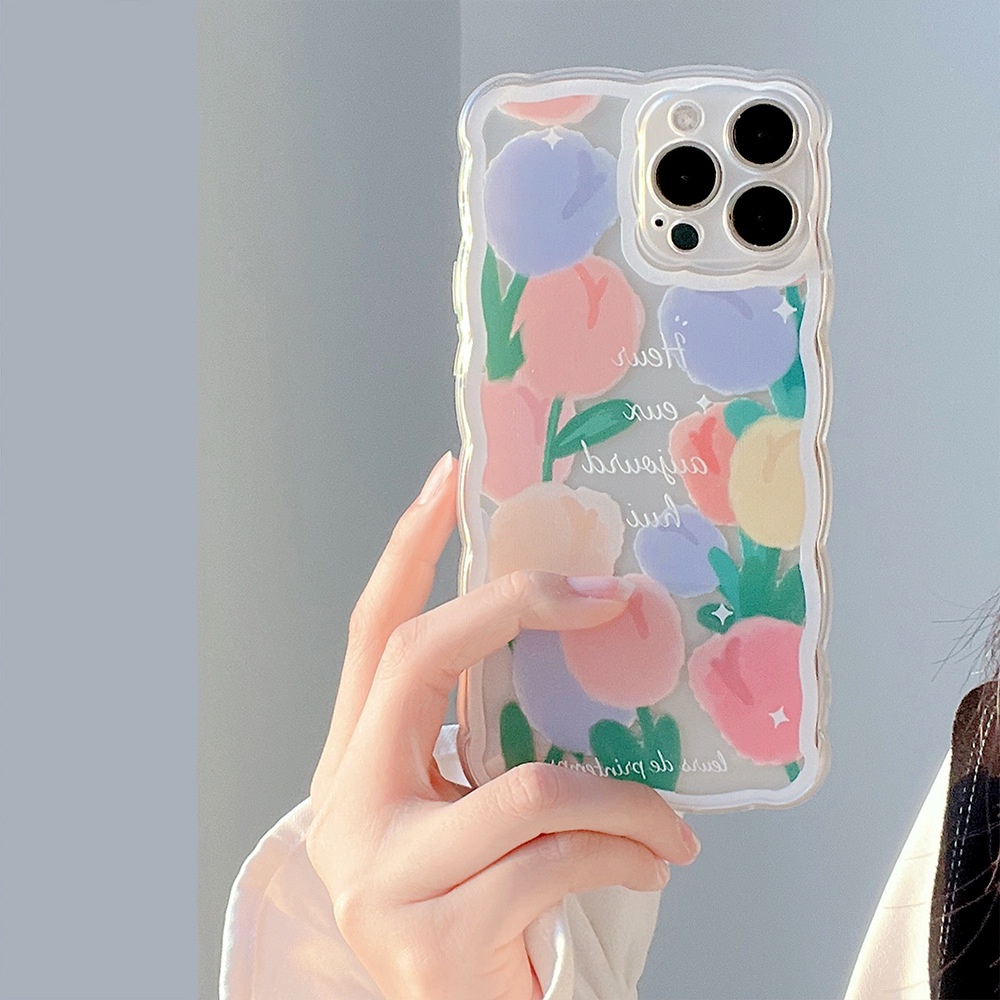 Ốp lưng iphone Ốp lưng iphone Ốp Điện Thoại Trong Suốt Họa Tiết Hoa Cho iphone6/6plus/6s/6splus/7/7plus/8/8plus/x/xr/xs/11/14pro/13/pro/max/plus/promax Dinuo case