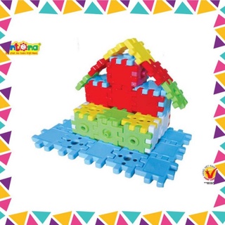 Đồ Chơi Xếp hình các miếng vuông loại to- Xếp hình lego sáng tạo