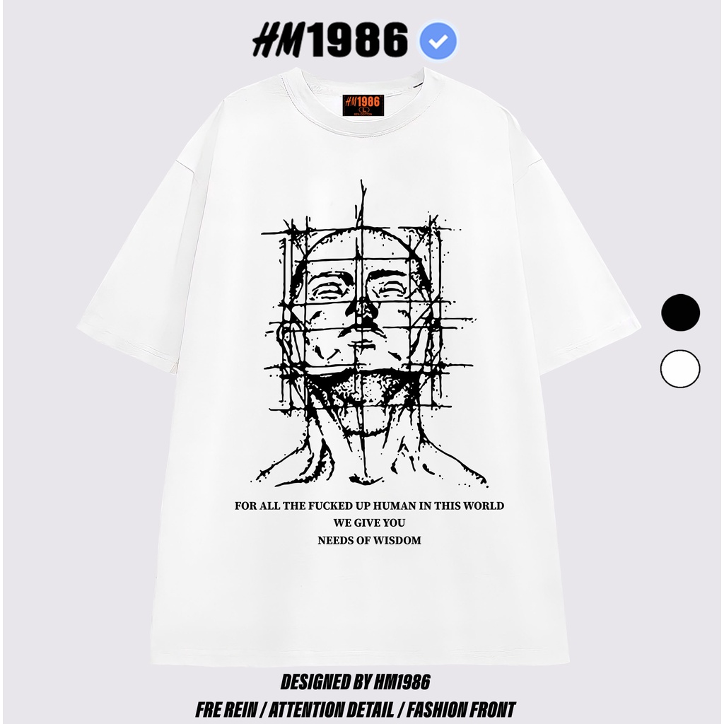 Áo thun tay lỡ form rộng unisex HM1986 3150