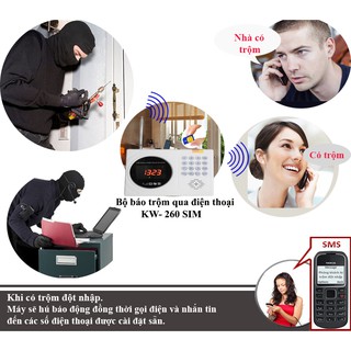 Báo trộm không dây KAWA KW-260SIM
