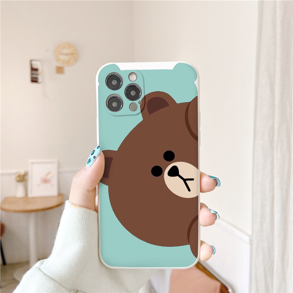 Ốp lưng iphone gấu brown màu sắc đáng yêu ốp iphone 11/12/13/pro/max/6/6plus/6s/6splus/7/7plus/8/8plus/x/xr/xs