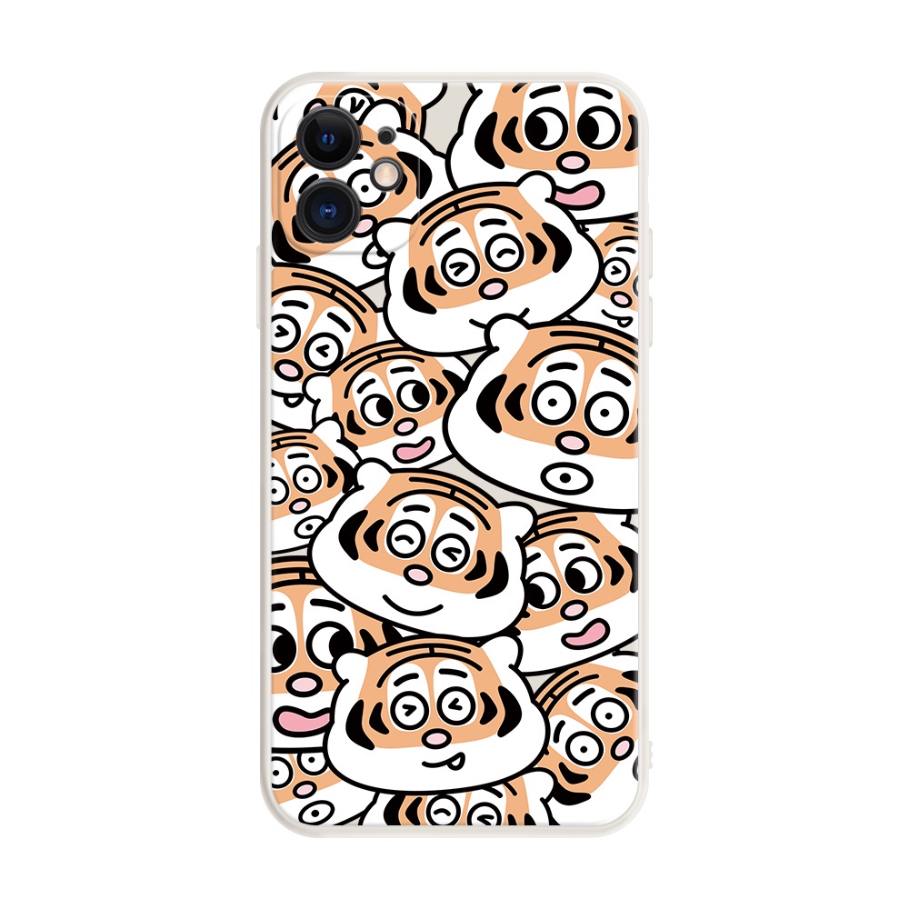 Ốp điện thoại TPA họa tiết con cọp cho iPhone 11 12 13 Pro Max 12 13 Mini XR XS Max X 6 7 8 Plus SE2020 6splus 6S 5 4