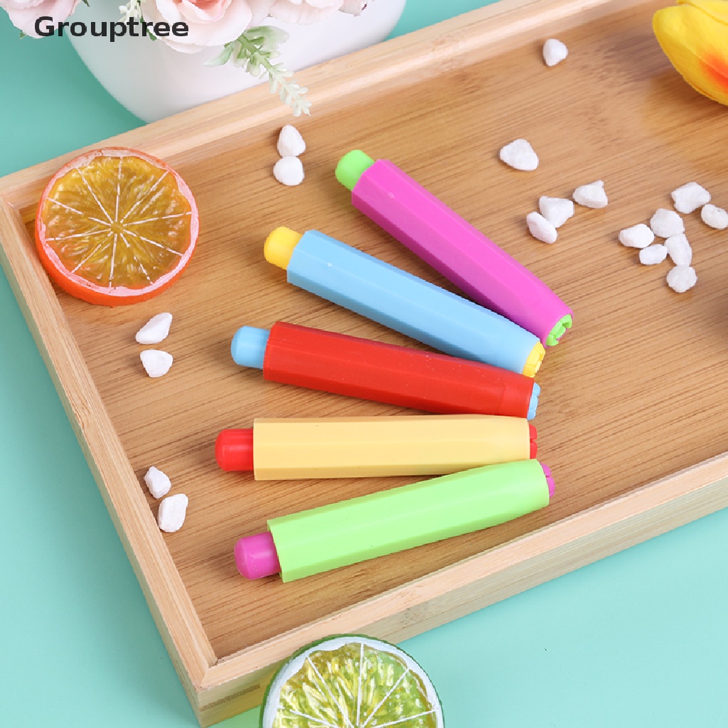 Set 5 Dụng Cụ Giữ Phấn Không Độc Hại Nhiều Màu Sắc Cho Dạy Học