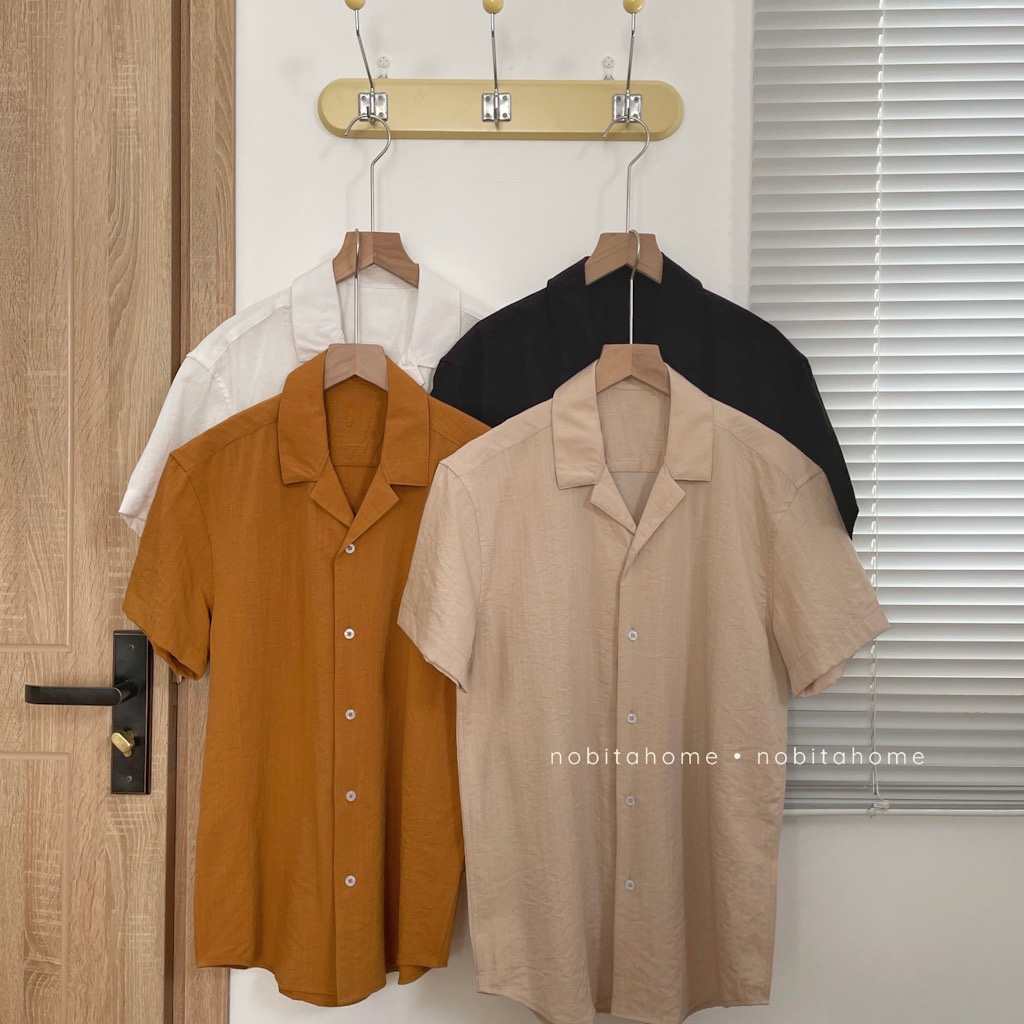 NOBITA HOME - SƠ MI TAY NGẮN VẢI LINEN BRAINTREE