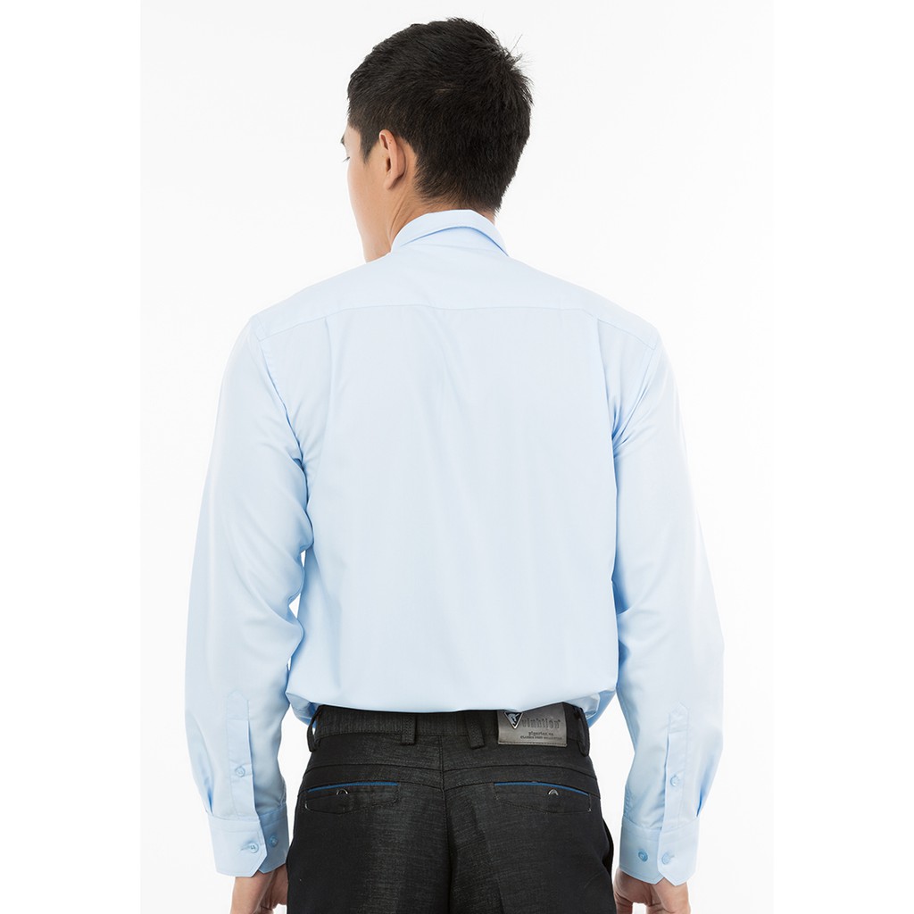 Áo Sơ Mi Dài Tay Màu Modal Regular Fit 369 Vĩnh Tiến - LM5-G817 - Xanh Da Trời