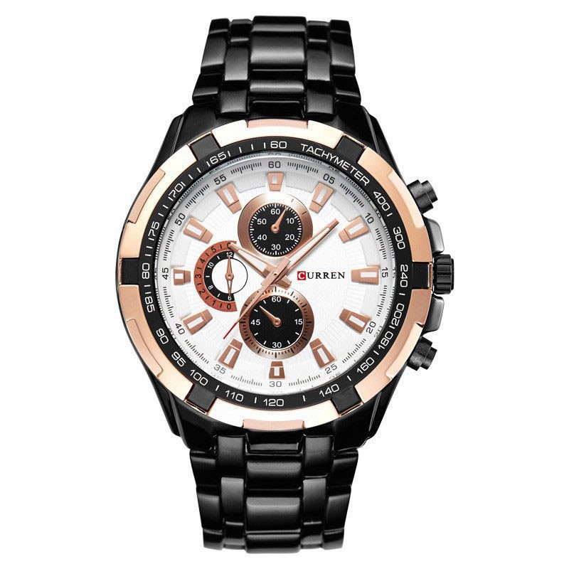 Đồng hồ nam Curren 8023 mặt trắng