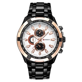 Đồng hồ nam Curren 8023 mặt trắng