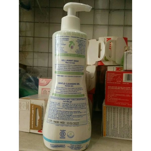 [Hàng Công Ty Date 01/2025] Sữa Tắm Gội Cho Trẻ Sơ Sinh &amp; Em Bé Da Thường Mustela 500ml