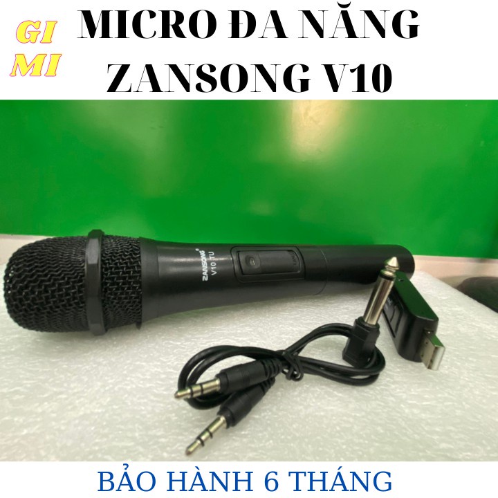 Mic Không Dây V10 Plus Chuyên Dùng Cho Loa Kéo, Bàn Mixer. Kiểu Dáng Cực Đẹp, Dễ Dàng Sử Dụng. Bảo Hành 12 Tháng