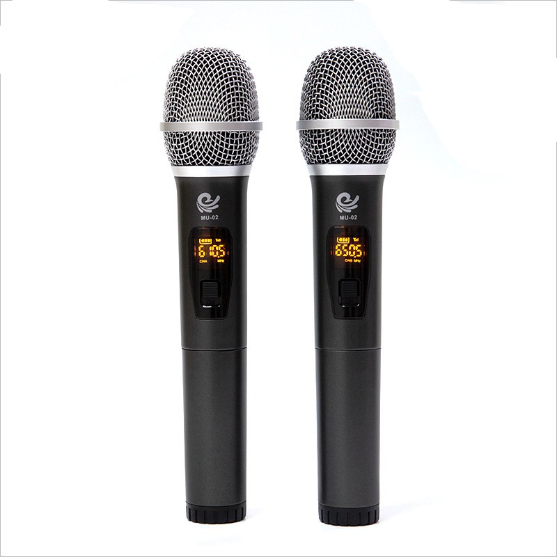 Cặp 2 micro hát karaoke cực hay cao cấp MU-02 chuyên dụng cho loa kéo, amply