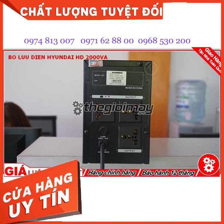 BỘ LƯU ĐIỆN HD 2000VA (2000VA/1200W) GIÁ CỰC SHOK