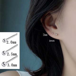 Bông tai bạc 925 hình hạt tròn