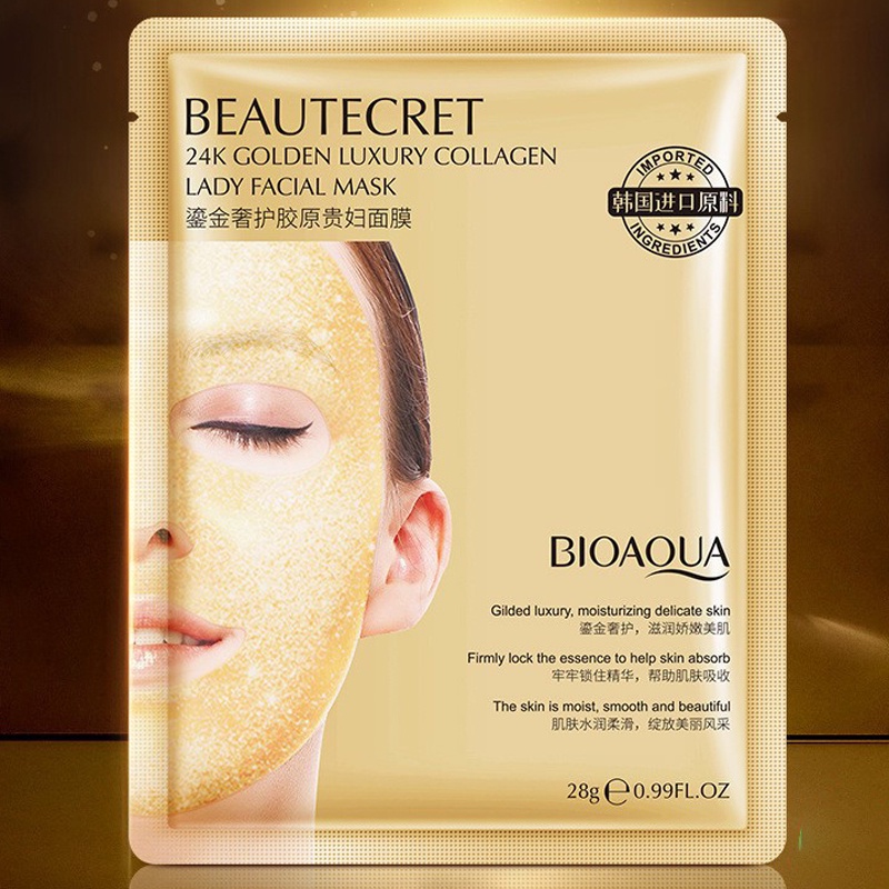 Mặt Nạ Thạch Collagen Bioaqua Siêu Cấp Nước Giúp Da Căng, Trắng Sáng, Giảm Nhờn, Dành Cho Cả Da Nhạy Cảm