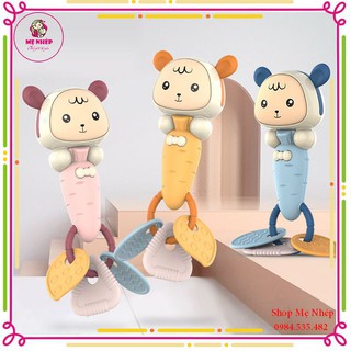 Free Ship 🎁🎁🎁 Đồ chơi gặm nướu có phát nhạc được làm từ chất liệu nhựa ABS cao cấp và silicon mềm mại (tặng kèm pin)