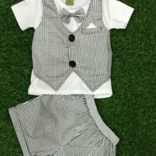 Bộ giả vest bé trai;