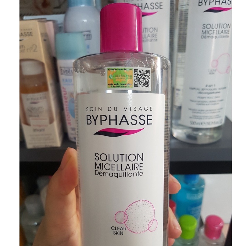 Nước tẩy trang Byphasse dành cho mọi loại da Solution Micellaire 500ml