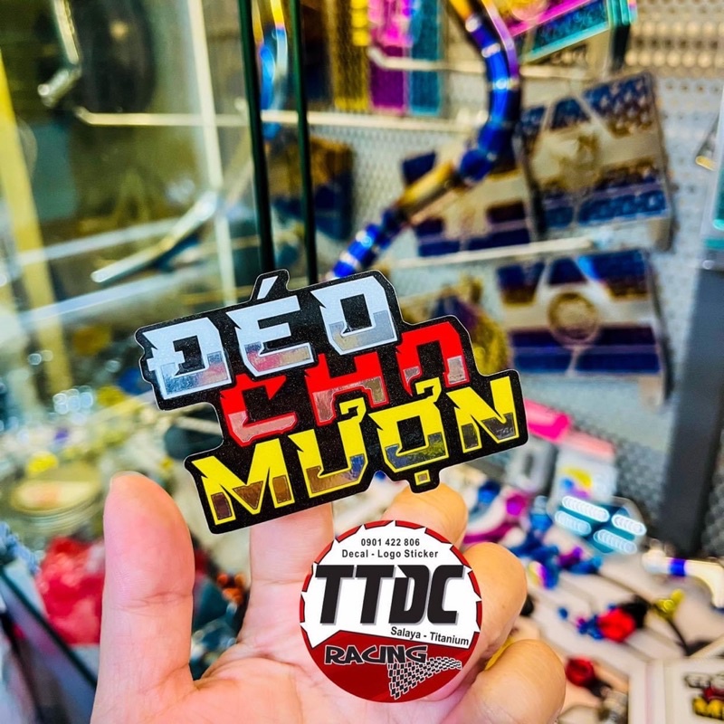 Tem Logo Sticker Decal Ghép Crom nổi bật trên mọi nền