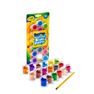 Bộ 18 màu nước có thể rửa được Crayola Washable Kids Paint