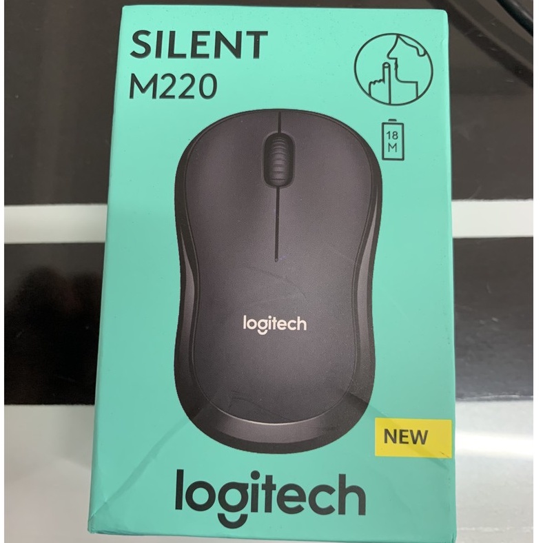 Chuột không dây Logitech Silent M220 màu đen - Tặng kèm pin - Bảo hành 12 tháng