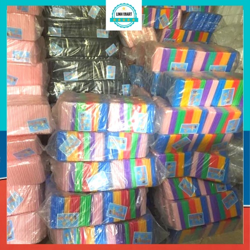 Ống hút nước mía, ống hút nhựa nhiều màu phi 6  LINHMART