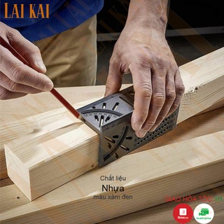 Thước đo đa năng Thước đo góc lấy dấu vẽ thiết kế 3D đồ gỗ dụng cụ làm mộc