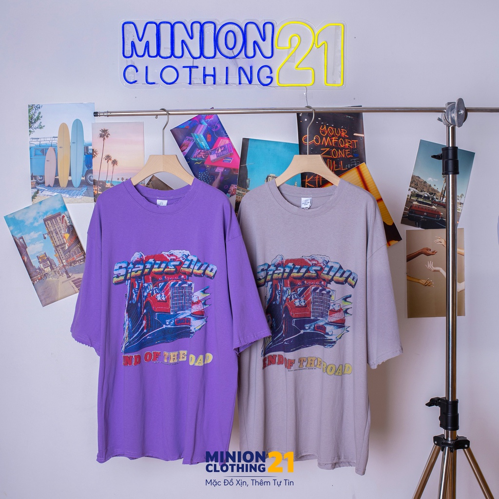 Áo thun tay lỡ MINION CLOTHING oversize Unisex nam nữ phông form rộng Ulzzang Streetwear pull Hàn Quốc xịn tee A3031