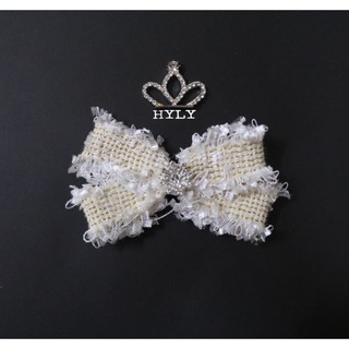 Hàng thiết kế & handmade - Kẹp tóc đính nơ tiểu thư