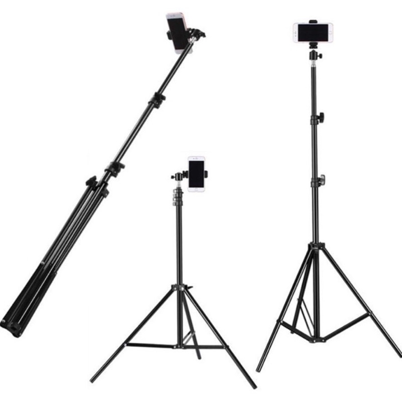 Giá đỡ điện thoại-Tripod quay TikTok chân đèn livestream chân đỡ máy ảnh cứng bền đẹp chắc chắn triệu view