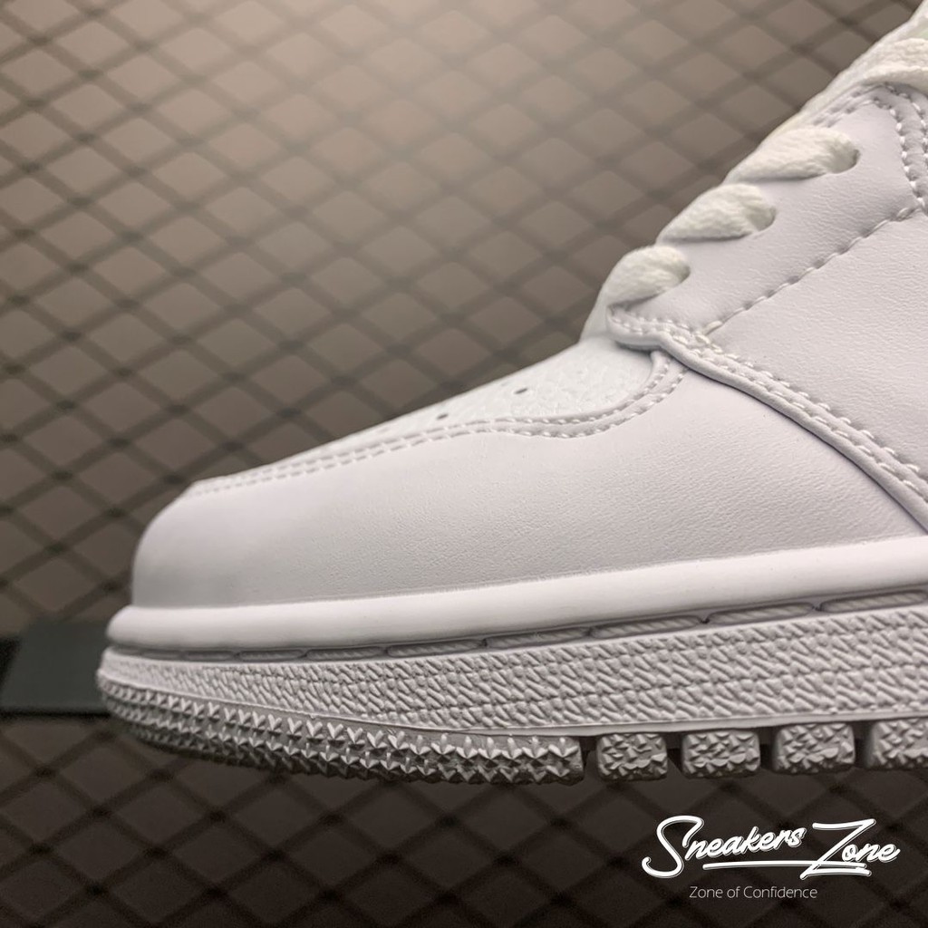 Giày Thể Thao Air Jordan 1 Low Triple White Full Trắng Cổ Thấp Cực Phong Cách Sneakers World Sneakers World