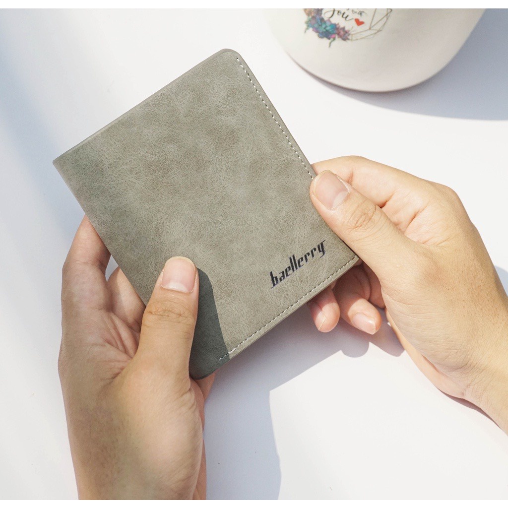Ví Nam Dáng Cao cấp Baellery Bền Bỉ Nhỏ Gọn Nhiều Ngăn Đựng Thẻ 583 - Hata24h