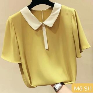 Áo Voan Tay Lỡ Cổ Tròn - Áo công sở